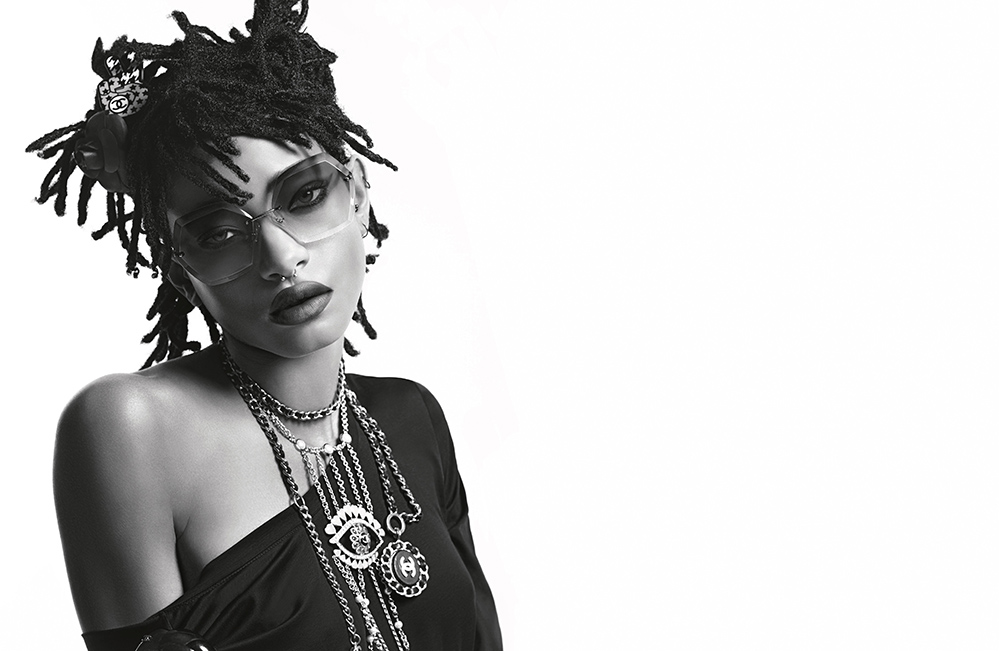 Chanel eyewear campaign shot by Karl Lagerfeld